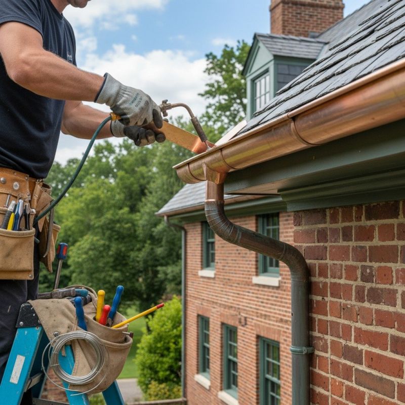 Copper Gutter Replacement